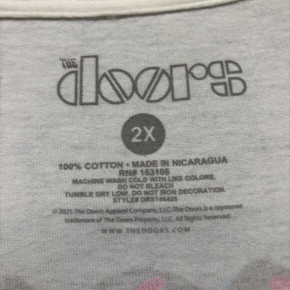 The Doors Strange Days Album Oversized Acid Rock Band Tee 2X - Picture 4 of 4